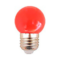 Bombilla LED 1W E27/G45 rojo LEDME