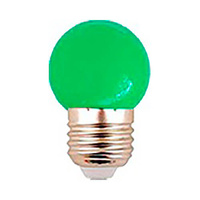 Bombilla LED 1W E27/G45 verde LEDME