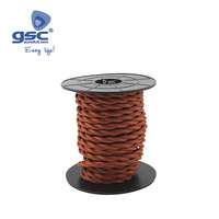 Cable textil 10M (2x0.75mm) trenzado Cobrizo