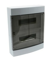 Caja de distribucion plastica 12 modulos, serie BENEFIT, empotrar, puerta blanca 170x290x90mm