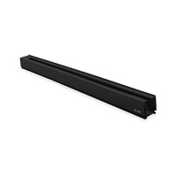 Carril 3 vías 1 metro para foco carril LED negro GSC