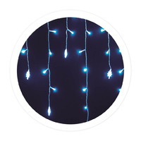 Cortina LED con estrellas 2,3Mx4 alturas 8 funciones Luz fria
