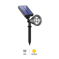 Estaca jardin solar LED Alezu 4200K IP67 regulable