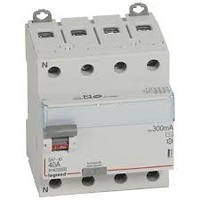 Interruptor diferencial DX³- 4P-400V-40A-tipo AC-300mA- 4módulos