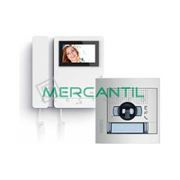 Comprar Kit de video portero convencional 2 viviendas monitor color serie 7  tegui 375047. Precio de oferta