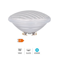 Lampara LED piscina PAR56 18W GX53 6500K