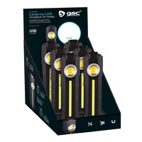 Linterna de trabajo LED COB 5W recargable - 6u caja exp