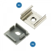 Pack 2 Tapones y 2 grapas para Perfil LM3765