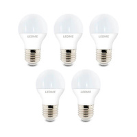 Pack 5 bombillas LED 5W E27/G45 LEDME