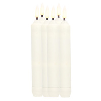 Pack 6 velas decorativas LED candelabro 160mm