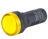 Piloto compacto plástico (led) amarillo 110Vca/Vcc