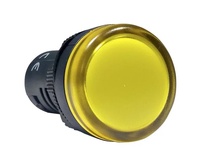 Piloto compacto plástico (led) amarillo 12Vca/Vcc