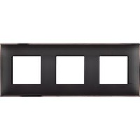 Placa embellecedora Classia de color Níquel Negro - 2 x 3 módulos
