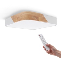 Plafon LED White Wood Square 24W  CCT