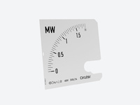 SWM96 100-5A 40kW, Escala intercambiable para vatímetro monofásico WMC 96