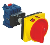 Seccionador "PARO DE EMERGENCIA". 3P. 25A AC-21A - 5,5KW AC3. Montaje en cofret IP65